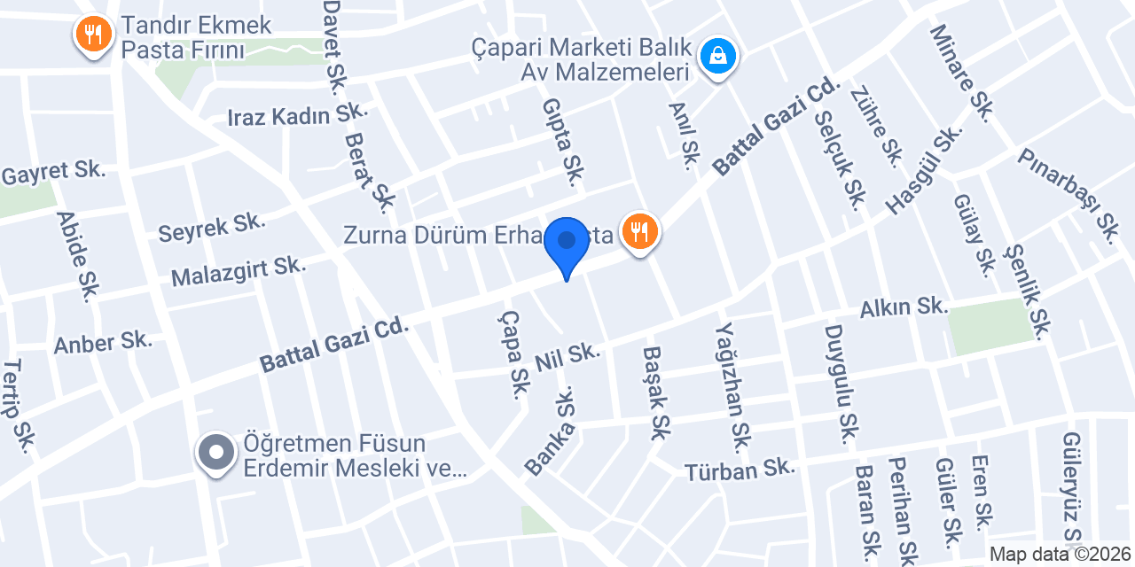 Denizer Yapı Market konumu