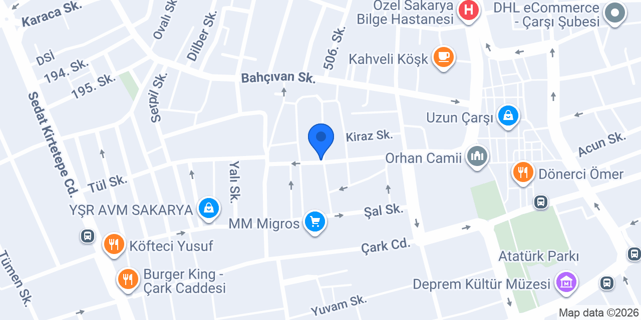 Kuaför Seçkin Eraslan konumu