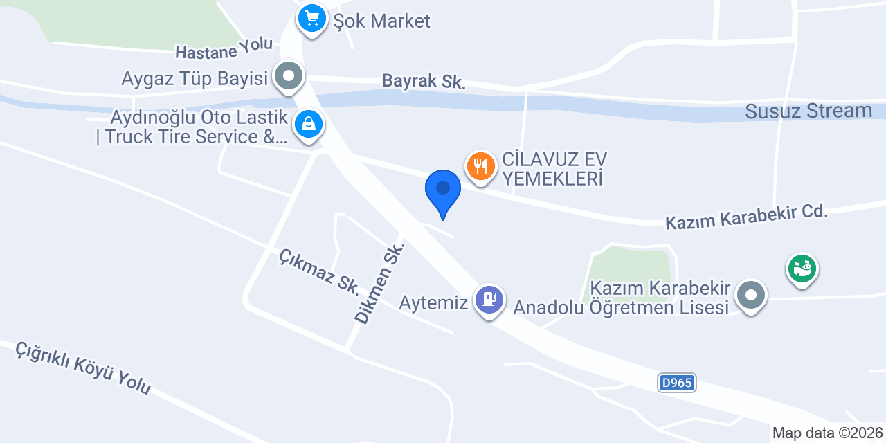 Susuz İlçe Milli Eğitim Müdürlüğü konumu