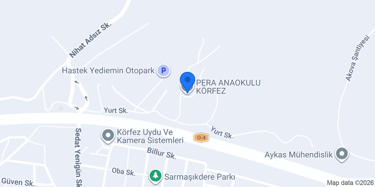 PERA ANAOKULU KÖRFEZ konumu