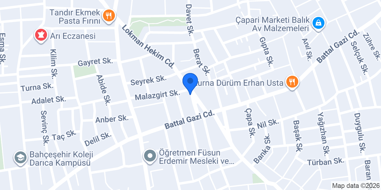 Kaya Dondurmaları Darıca konumu