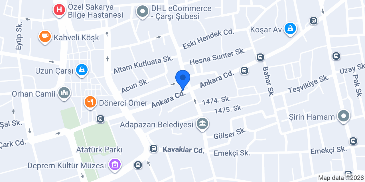 Trend Çiçekçilik konumu