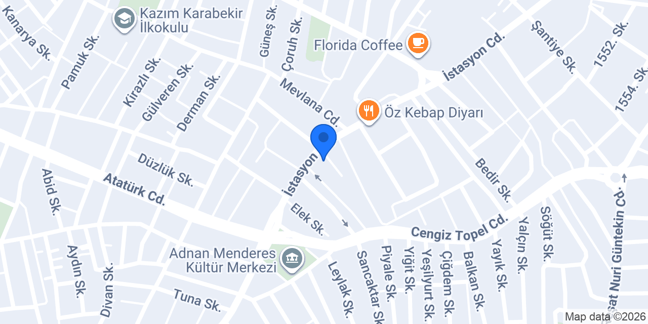Toktaş Sürücü Kursu konumu