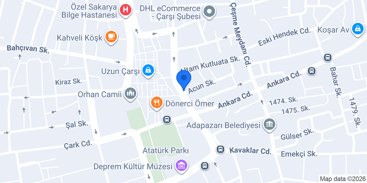 DenizBank Adapazarı Şubesi konumu