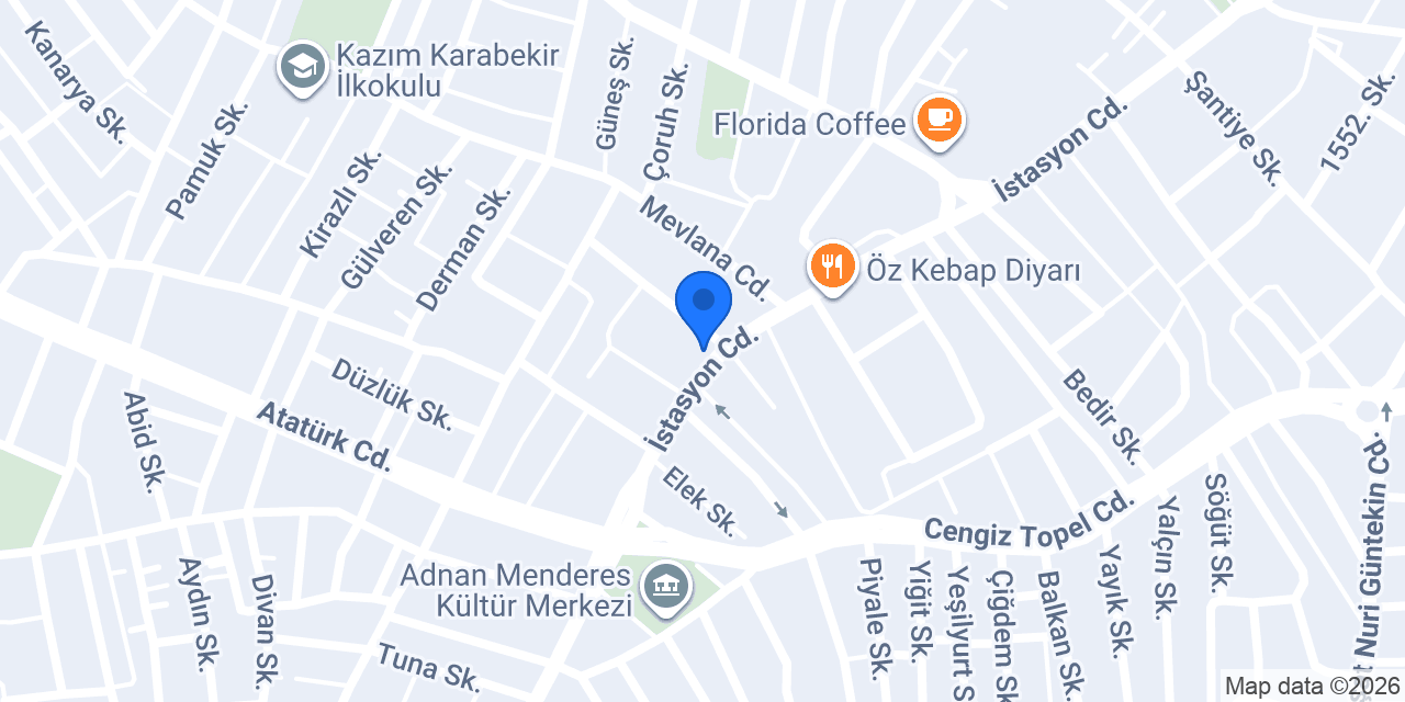 Akademi Sürücü Kursu konumu