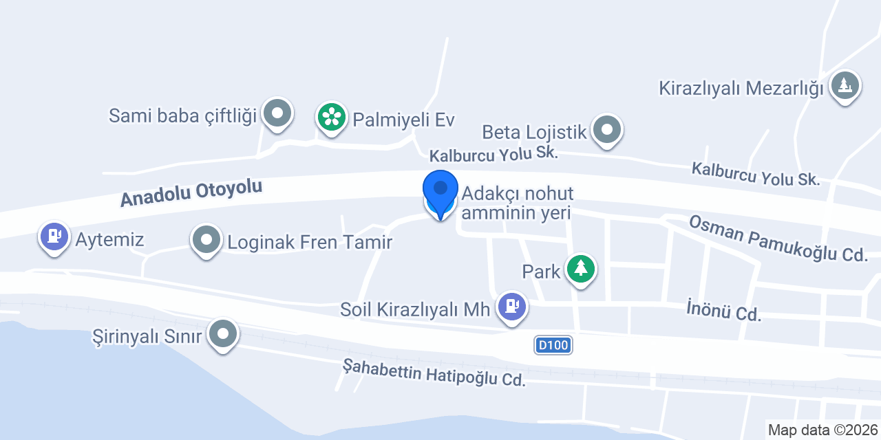 Adakçı nohut amminin yeri konumu