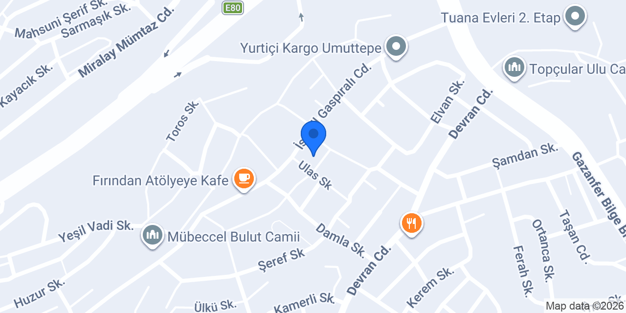 Özel Öncü Dehalar Ana Okulu konumu