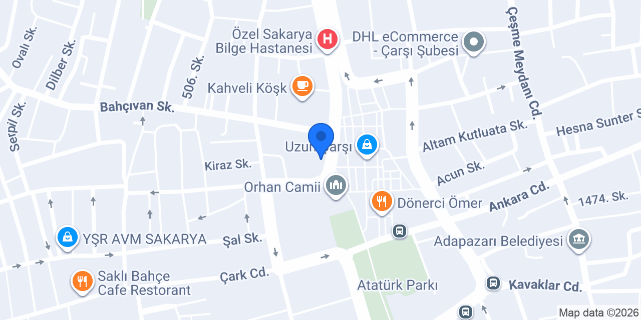 Halkbank Adapazarı Şubesi konumu