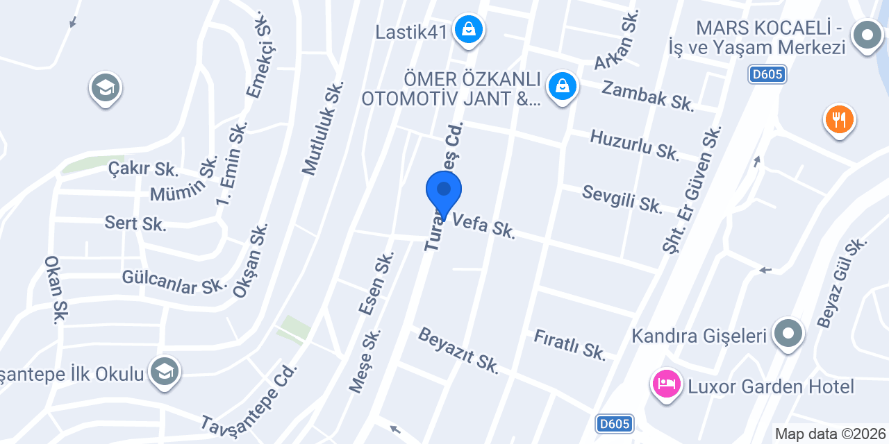 Kocaeli Plastik Dünyası konumu