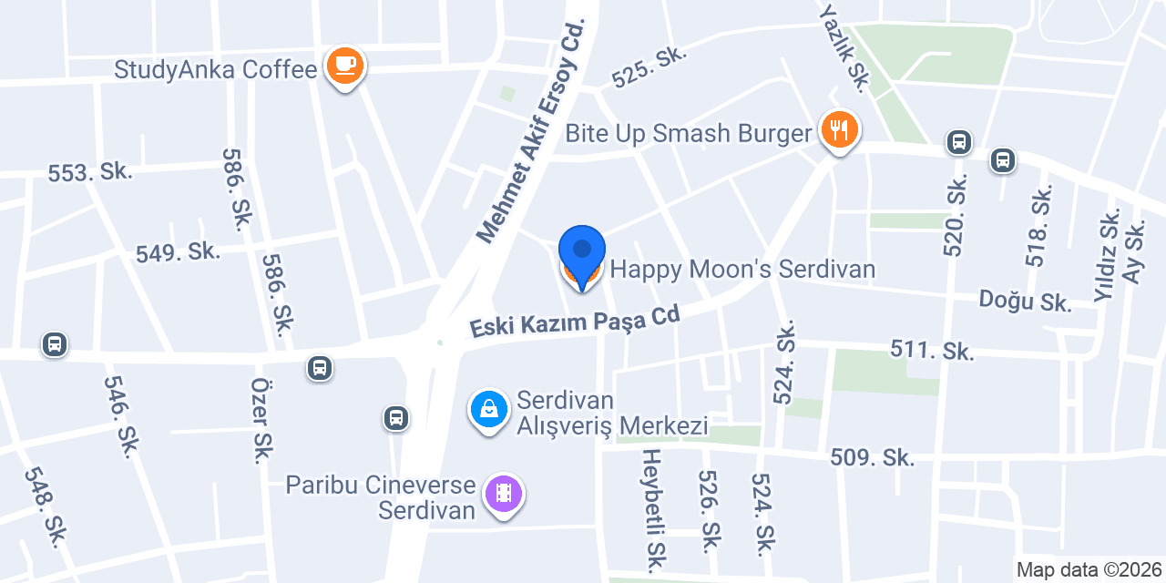 Happy Moon's Serdivan konumu