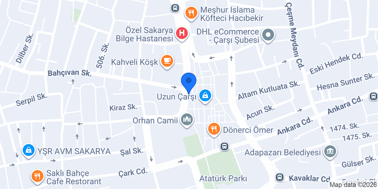 Çiçekçi konumu