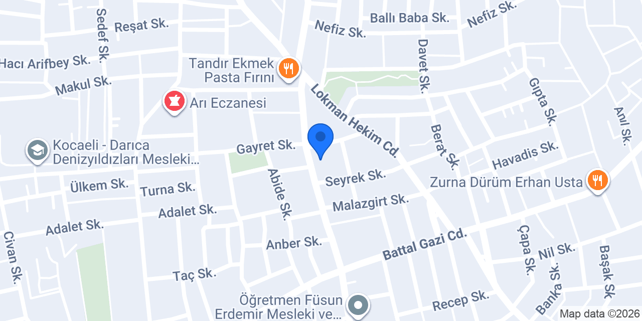 DARICA EVLİLİK TEKLİFİ konumu