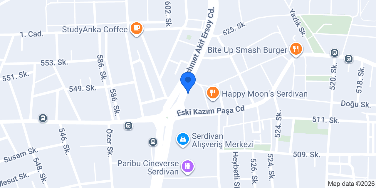 Teverler Yapı Malzemeleri - Serdivan Jotun Sakarya Satış Noktası konumu
