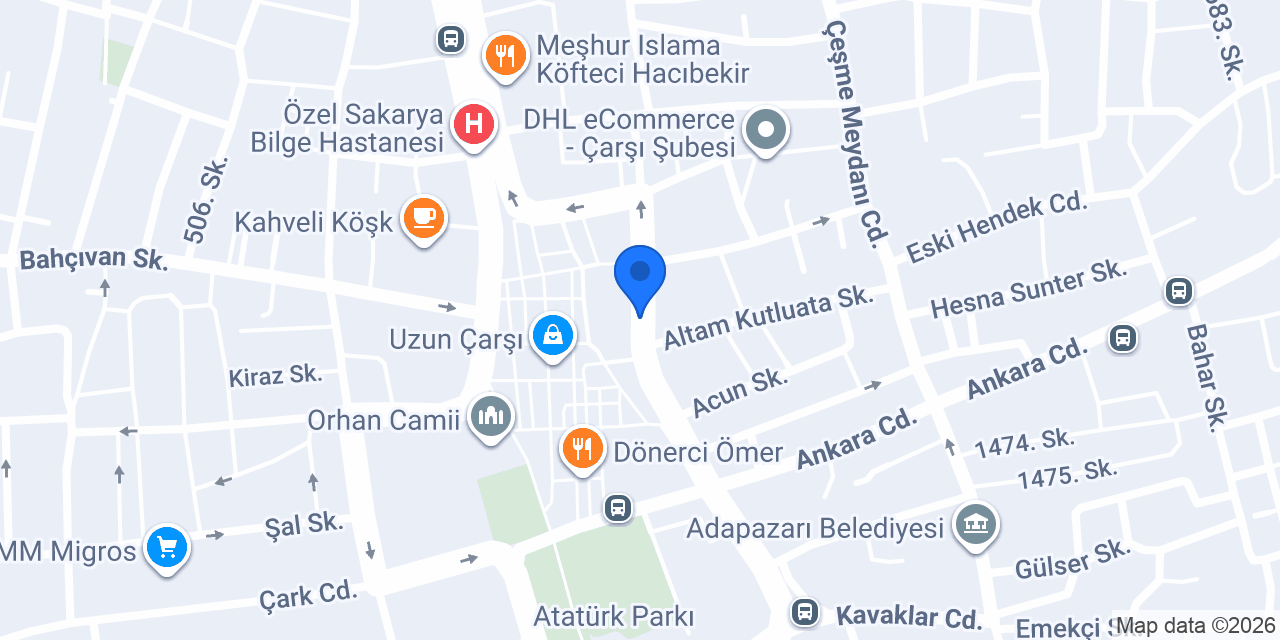Tozlu Eczanesi konumu