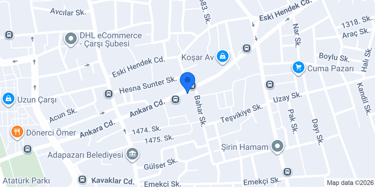 Nazar Unlu Mamülleri konumu