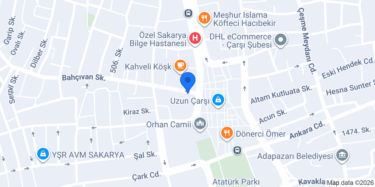 Diş Hekimi Oğuzhan Şahin konumu