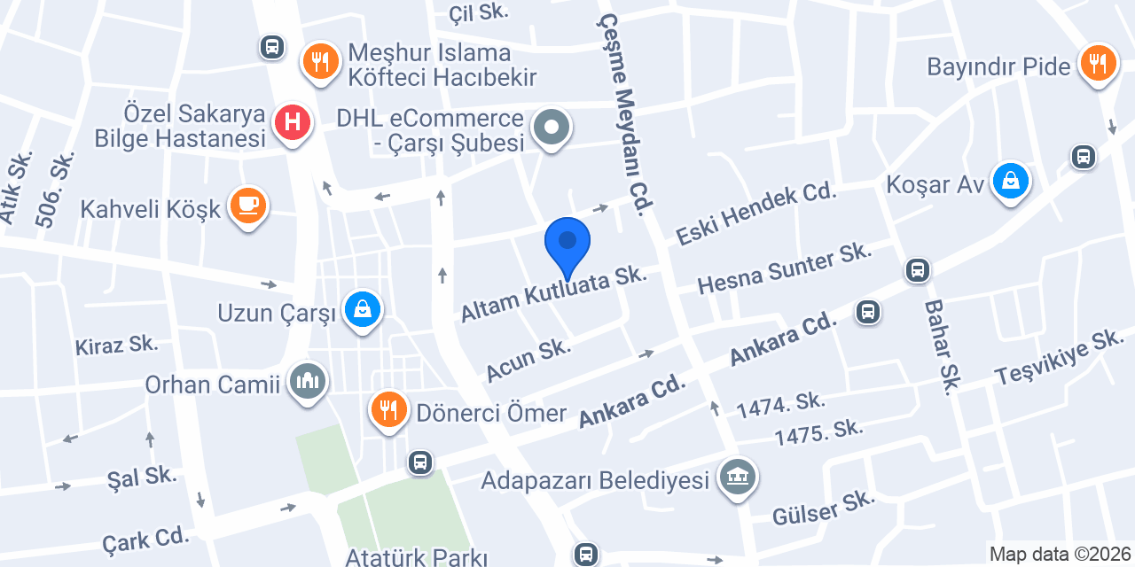 Akasya Tekstil konumu