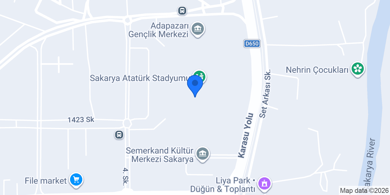 Sakarya Spor Lisesi konumu