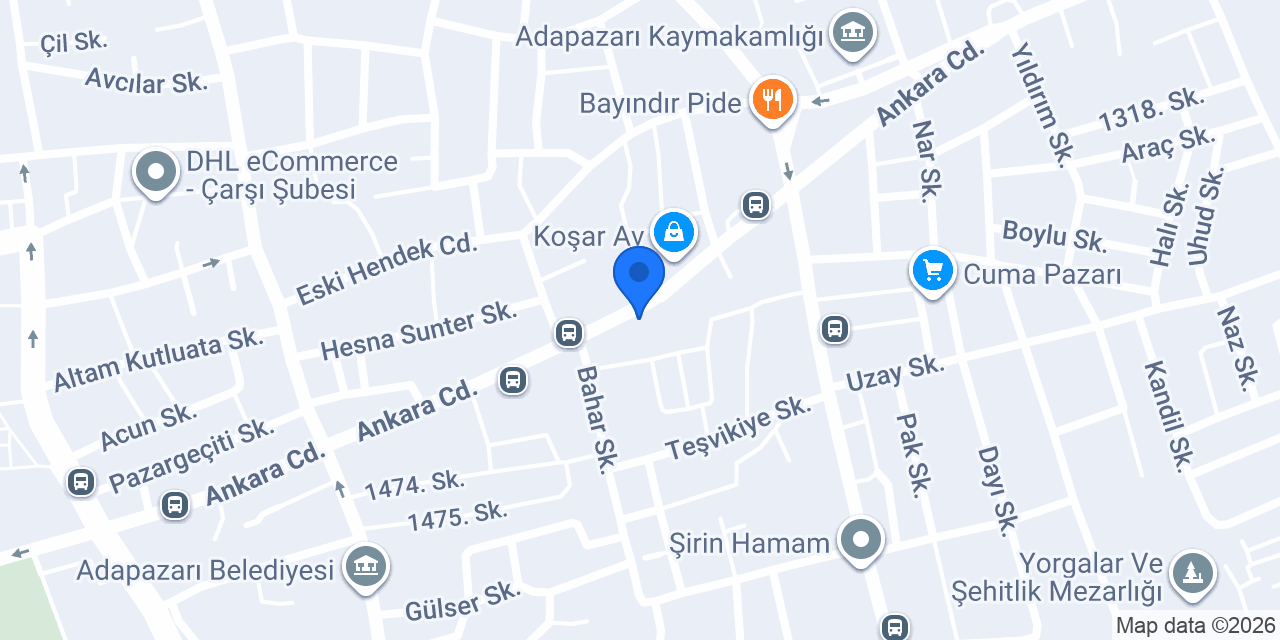 Demiroğulları Isı Cihazları konumu