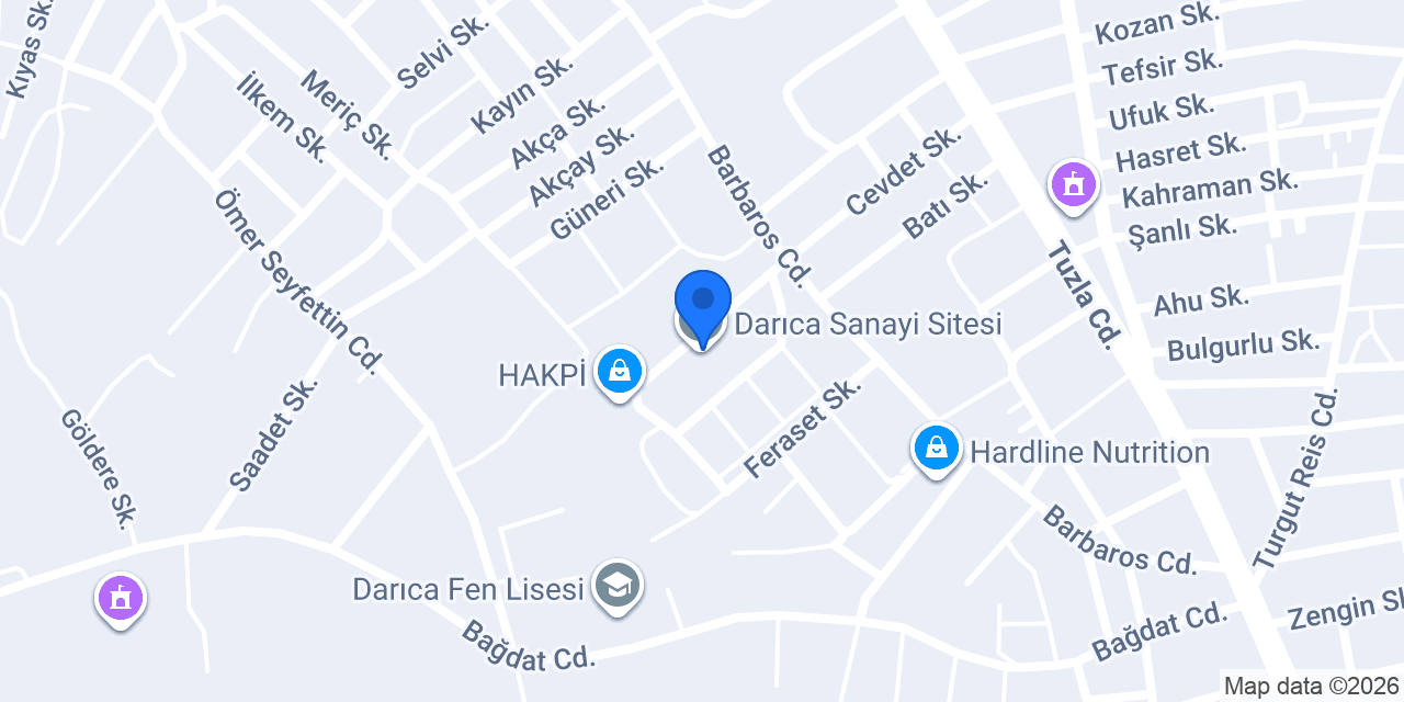KANITÜRK MAKİNA konumu