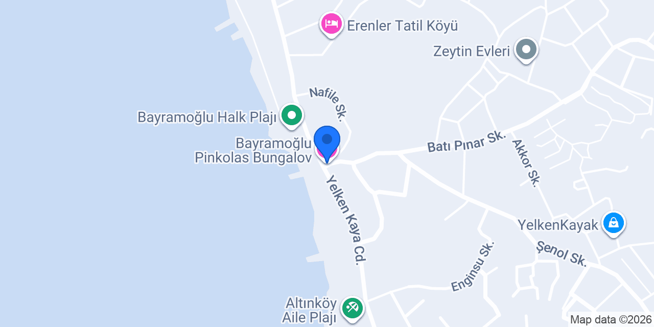 Bayramoğlu Pinkolas Bungalov konumu