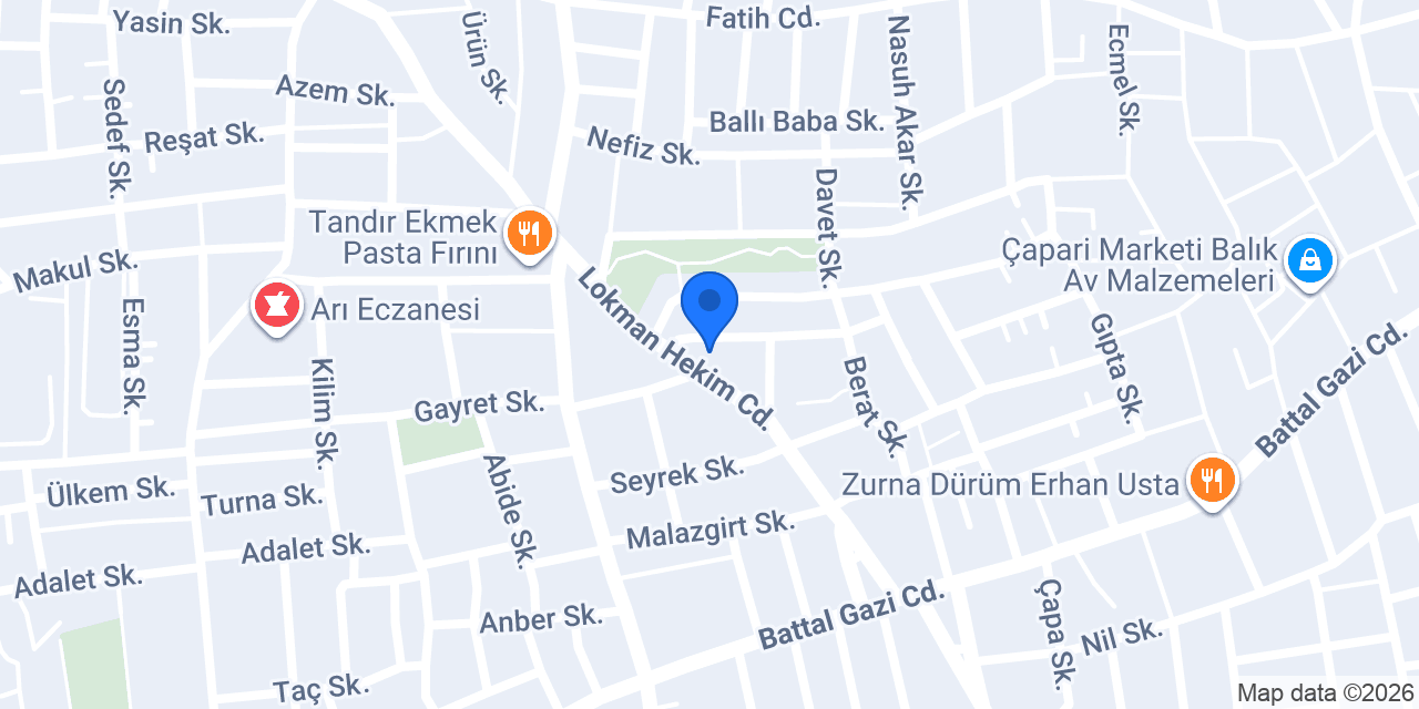 Poyraz Çiğköfte ve Dondurma konumu