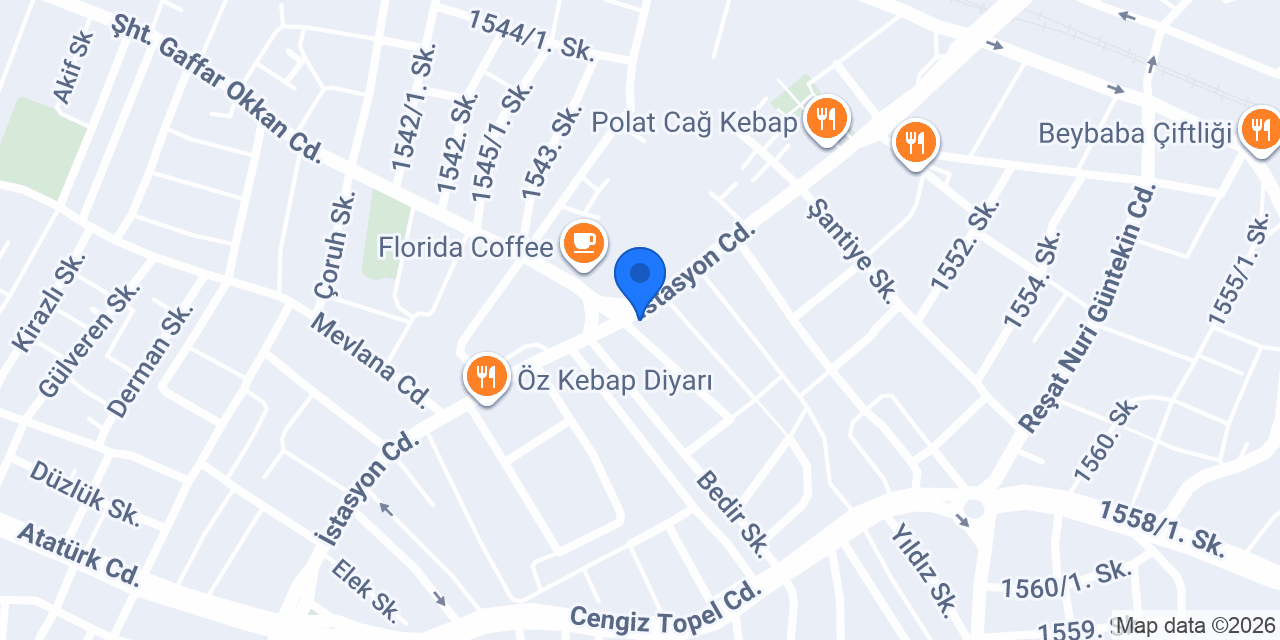 Keyif Izgara&Kebap konumu
