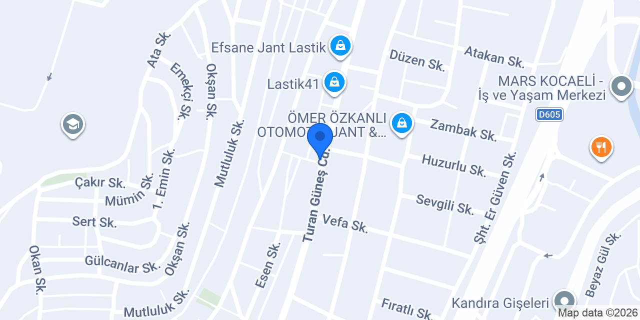 Lastik Fix konumu