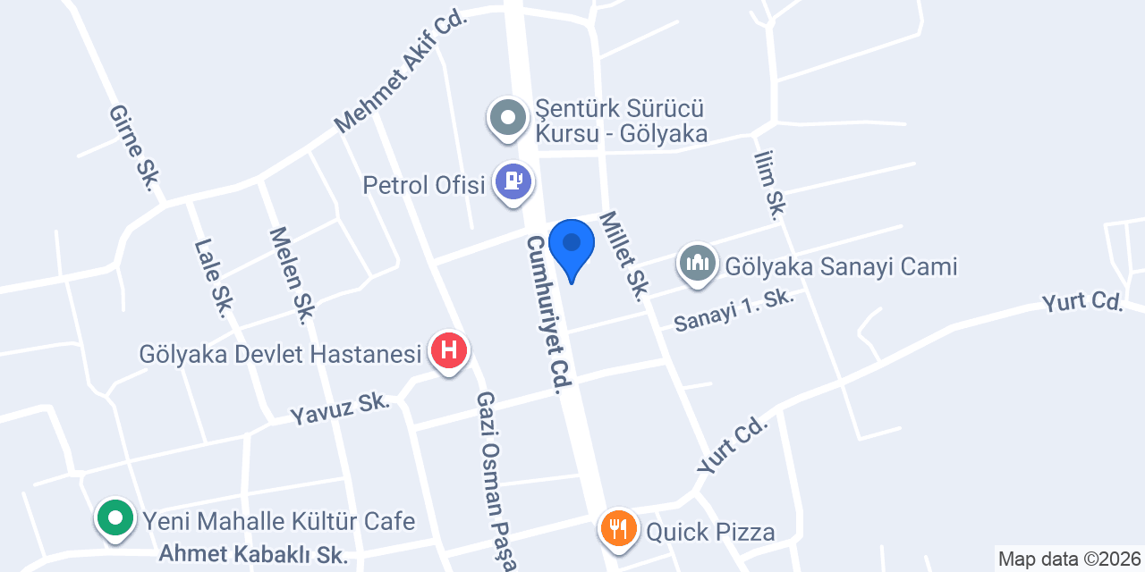 Gölyaka Orman İşletme Müdürlüğü konumu