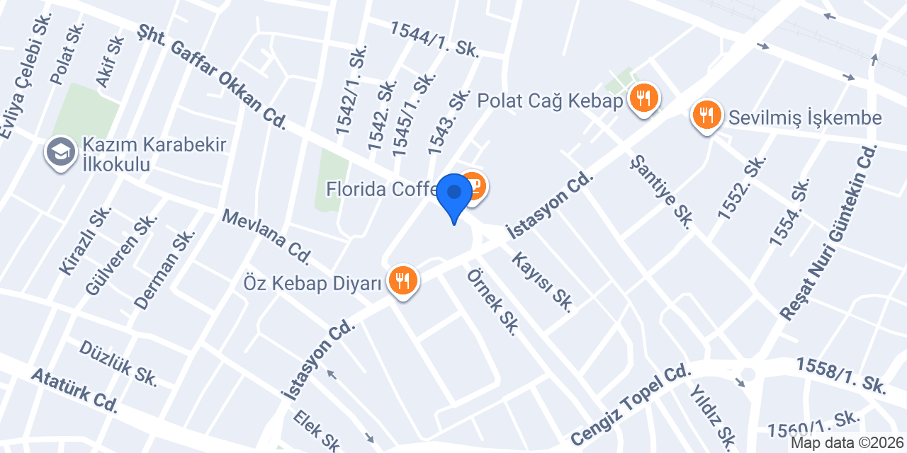 Diyetisyen Yaprak Yılmaz konumu