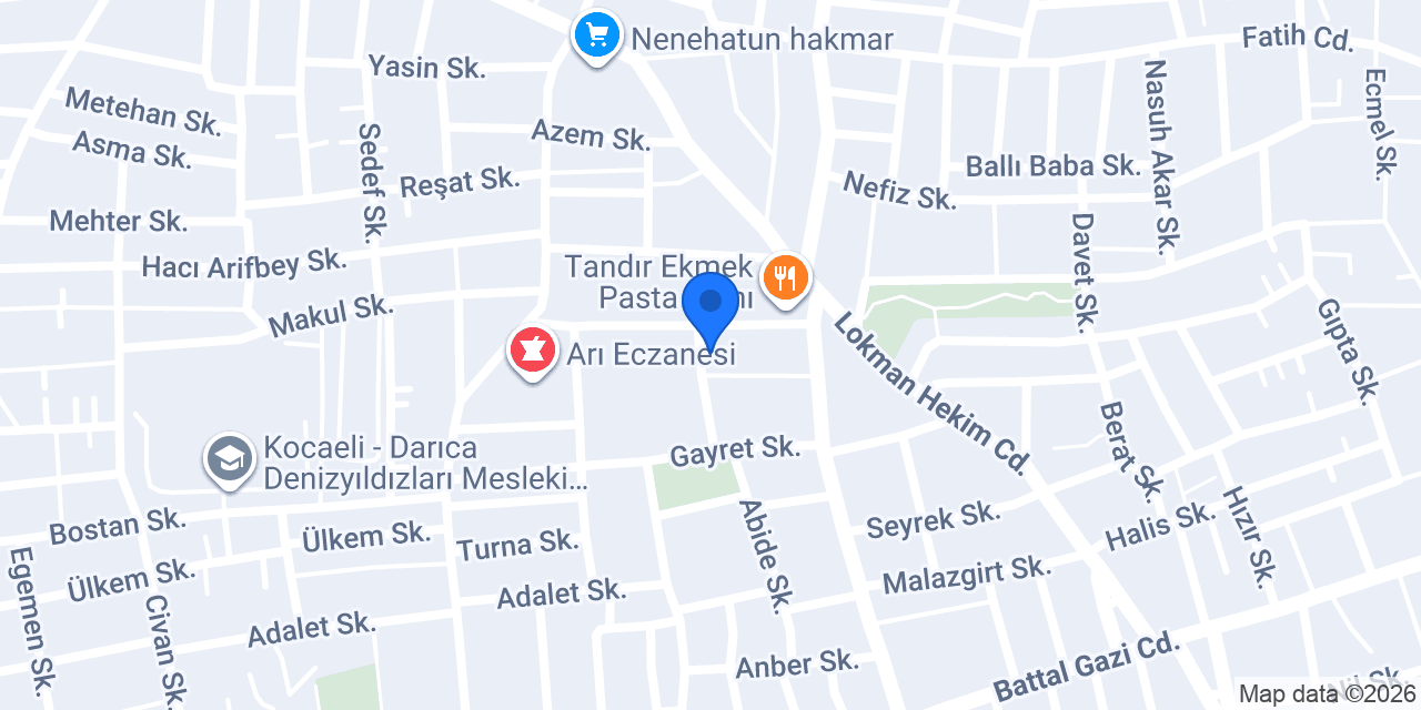 Damla Giyim konumu