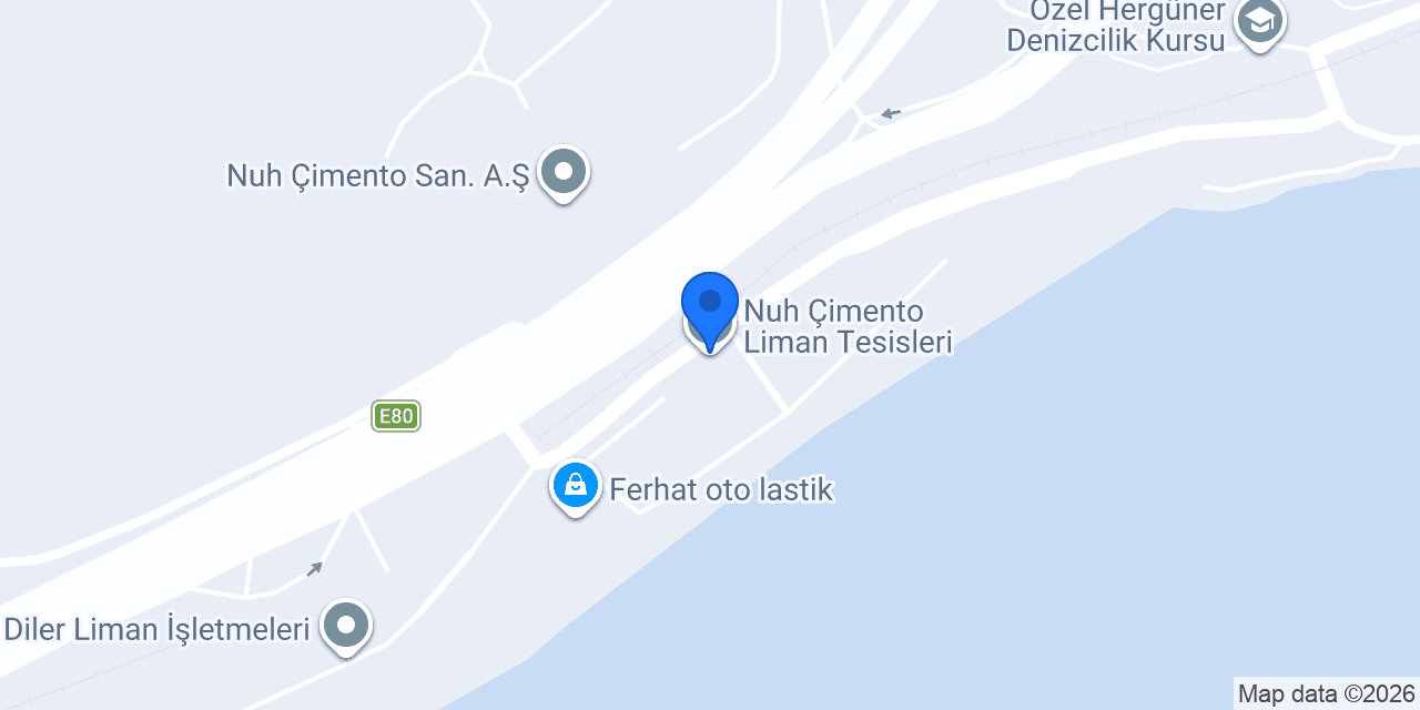 Nuh Çimento Liman Tesisleri konumu