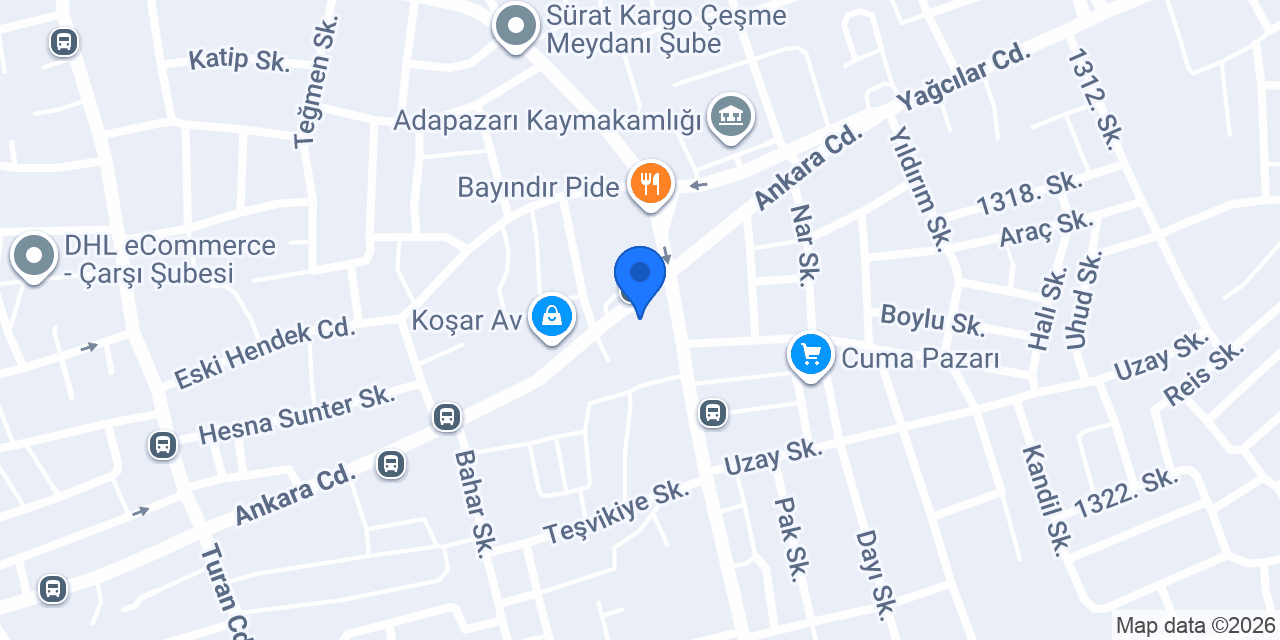 MENBAİ ŞİFA SAKARYA konumu