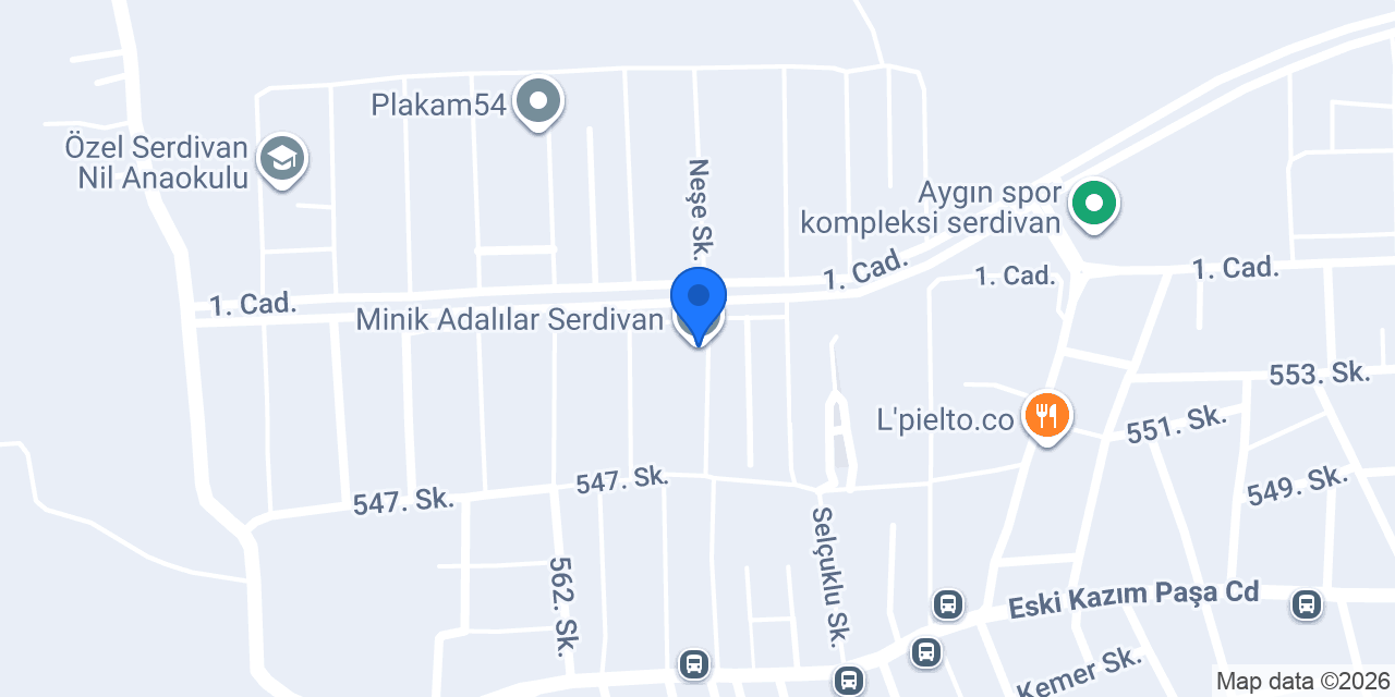 Minik Adalılar Serdivan konumu