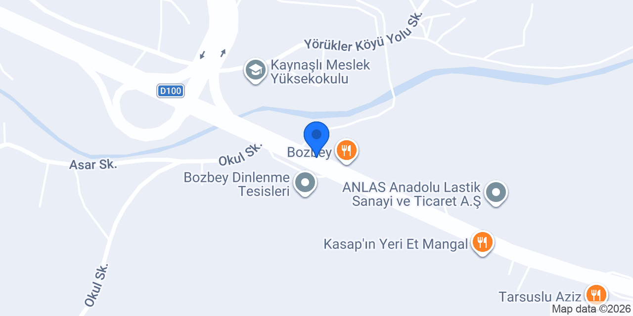 Duzce Ozgurler Turizm konumu