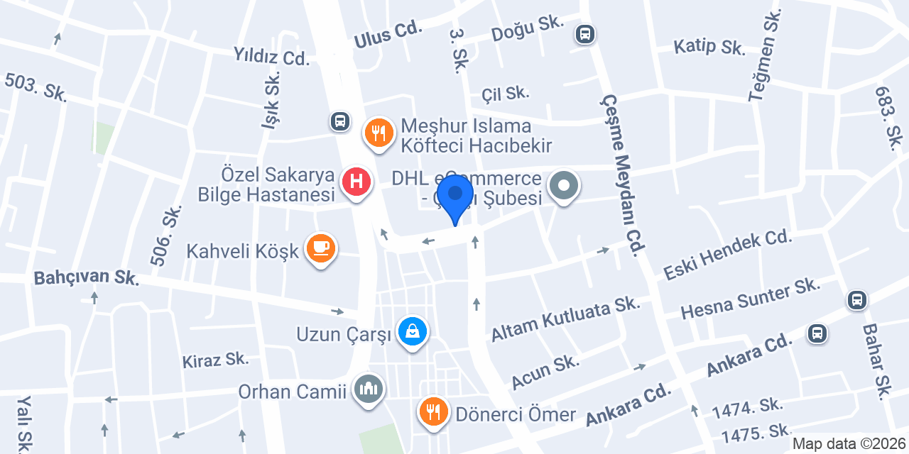 Sakarya 5. Noterligi konumu