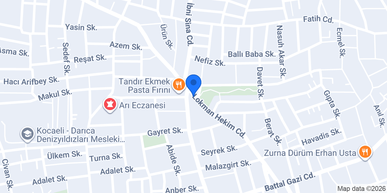 Daştanlar Mobilya konumu
