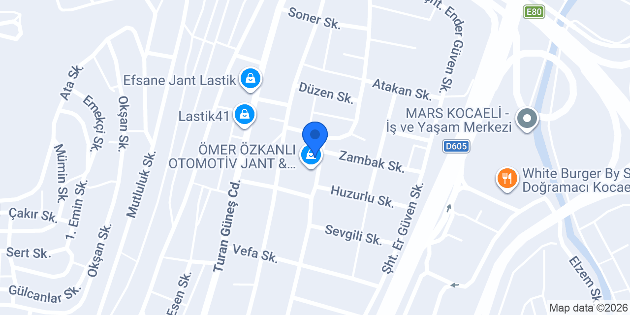 1001 Süpermarket konumu