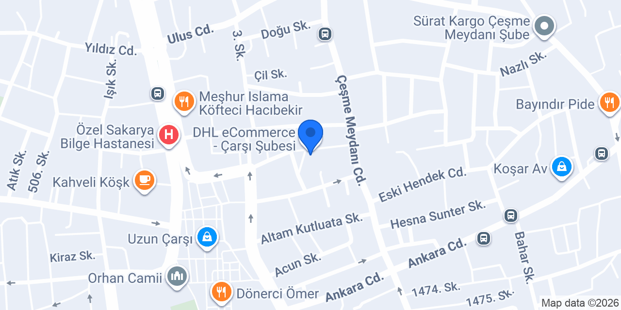 DHL eCommerce - Çarşı Şubesi konumu