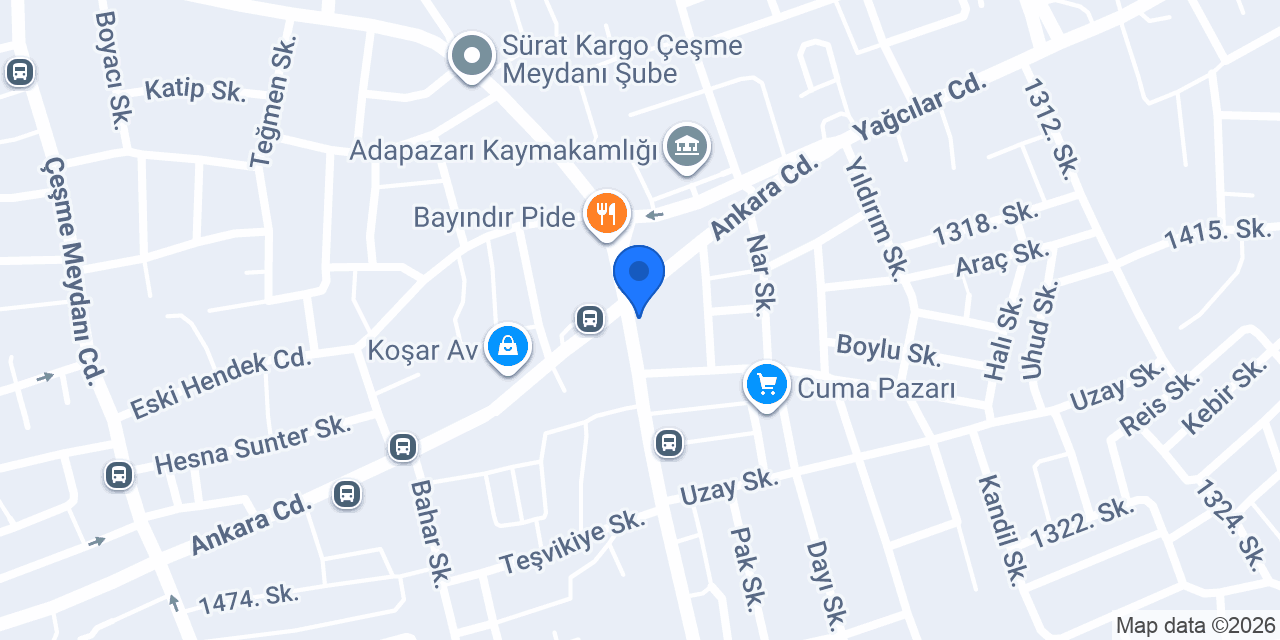 Elli Dört Servis konumu