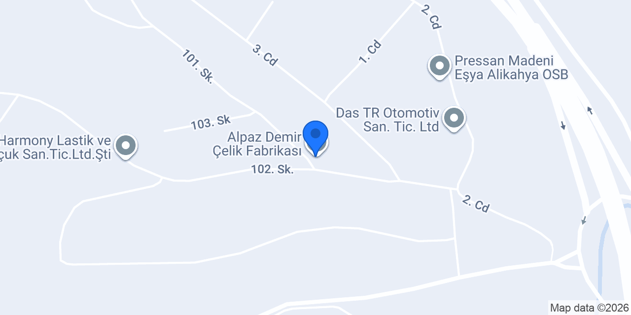 Alpaz Oksit Ltd. Şti. konumu