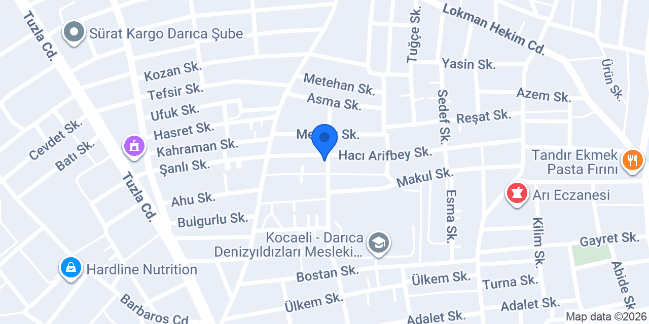 yavuzla iplik darıca konumu