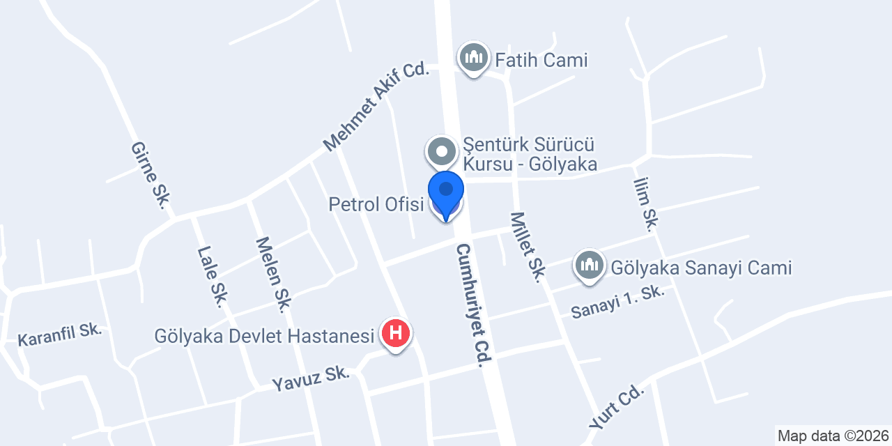 Petrol Ofisi konumu