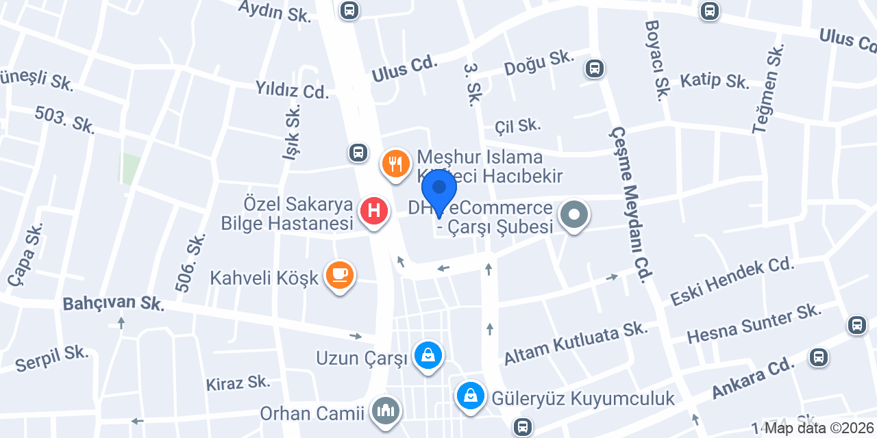 Adataş Sürücü Kursu konumu