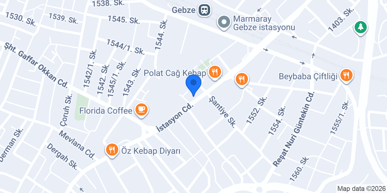 Narin Çiçekçilik Darıca konumu