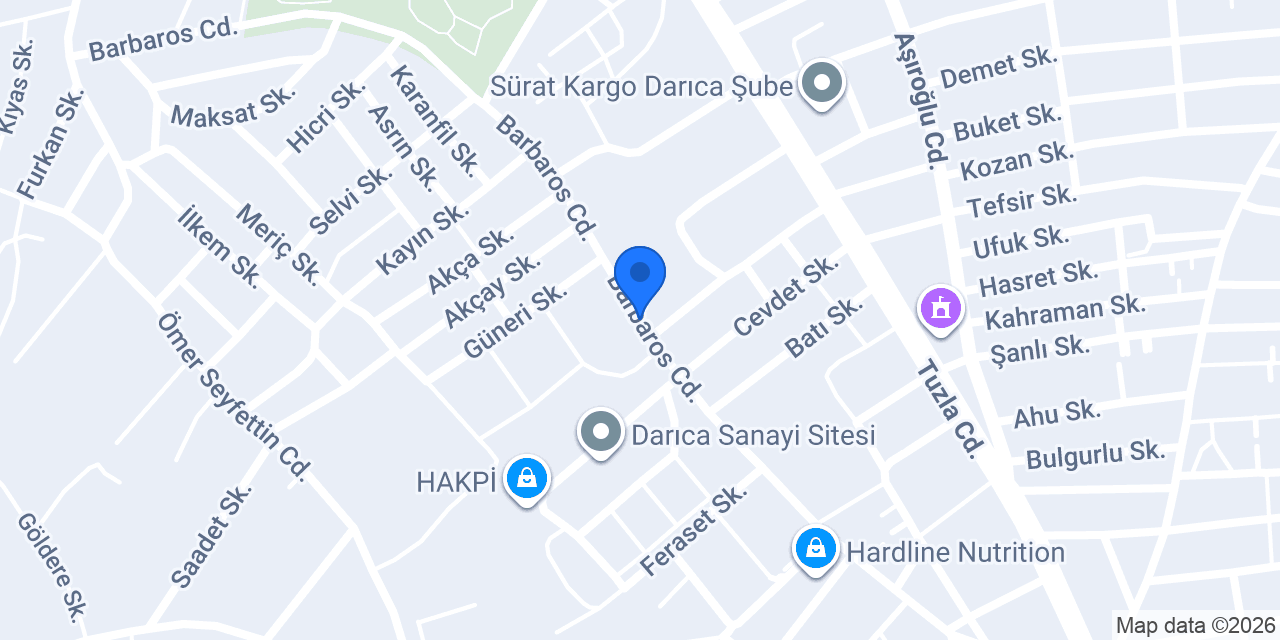 LOT PROJE MAKİNA konumu