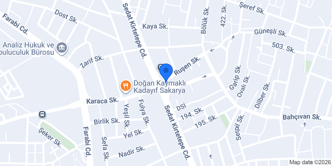 CK Organizasyon Sakarya konumu