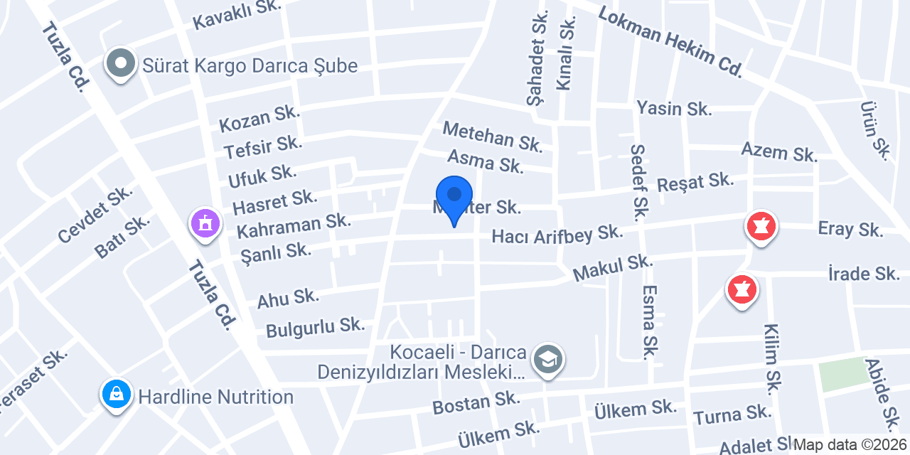 Darıca Vidanjör konumu