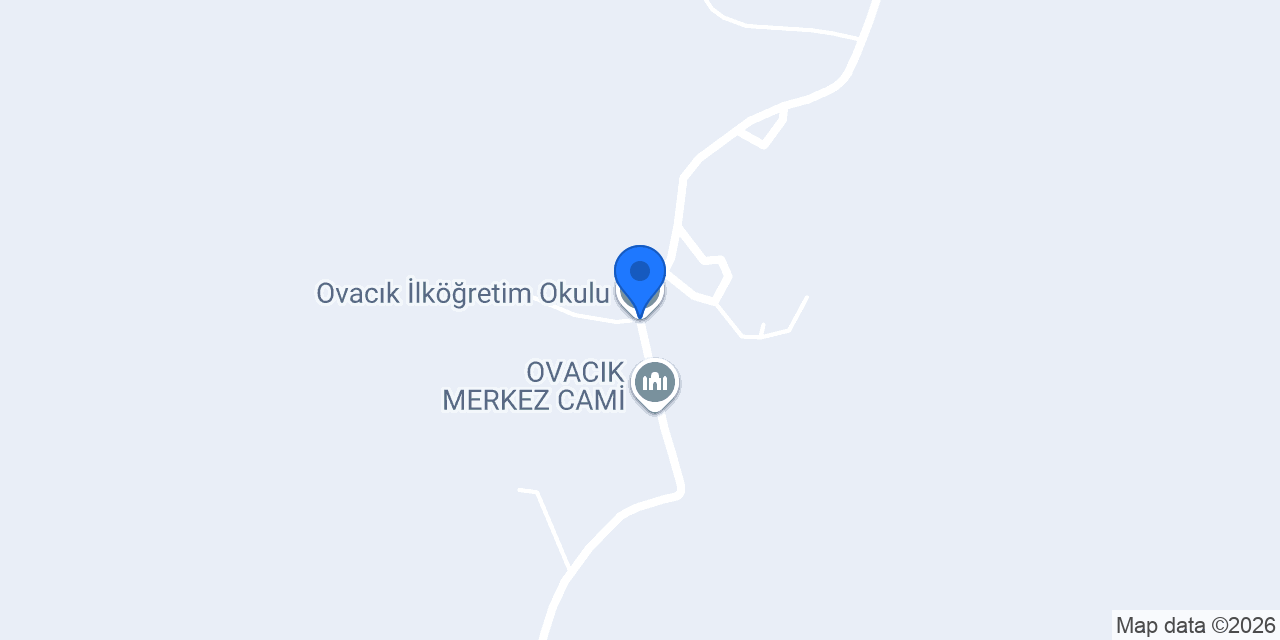 Ovacık İlköğretim Okulu konumu