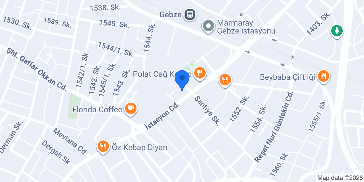Vodafone Cep Merkezi konumu